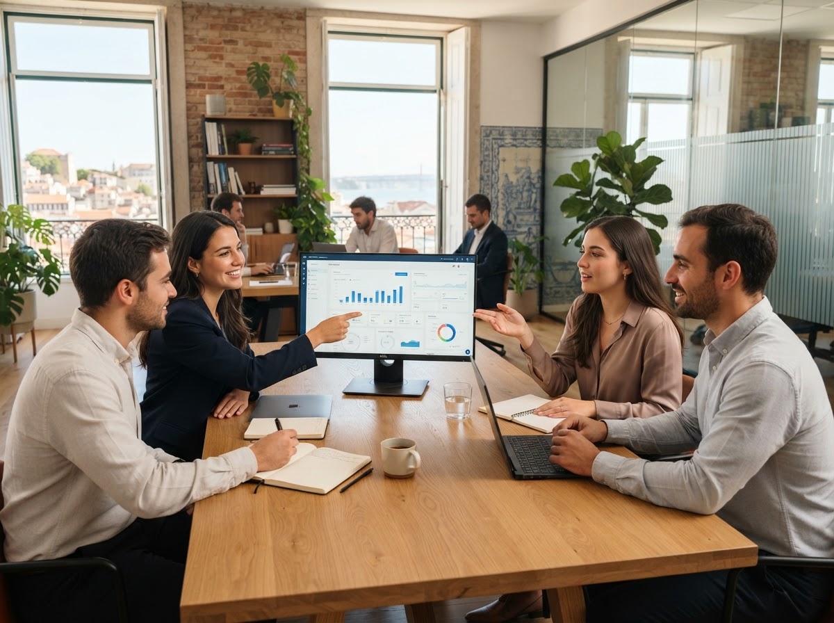 Delte Inwestive — equipa a analisar dados consolidados de investimento